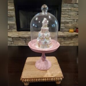 Pastel Holiday Cloche Decor-NWT